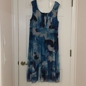 Blue and teal dress